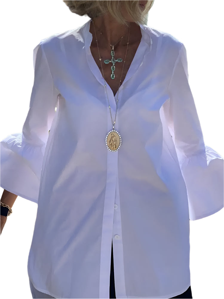 Carolina | Flare Sleeve Shirts Spring Tops