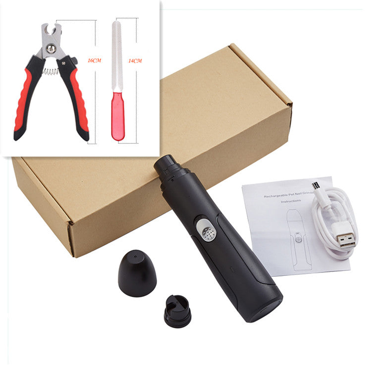 Portable electric nail trimmer for dogs and cats