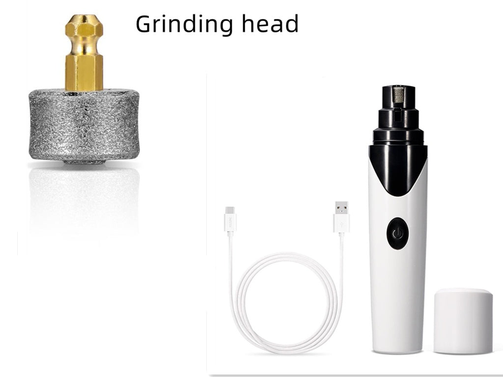 Pet nail grinder with multiple grinding heads