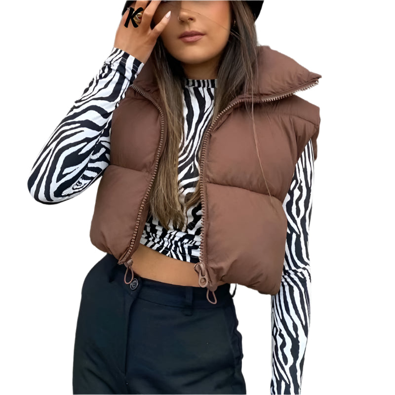 Phoebe | Short Down Vest Sleeveless Coats