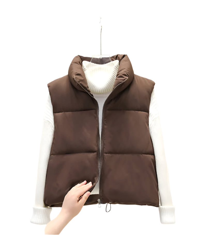Phoebe | Short Down Vest Sleeveless Coats