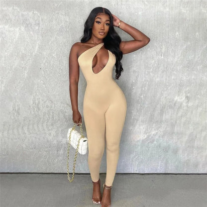 Noemi | One Shoulder Sexy Cut Out Rompers