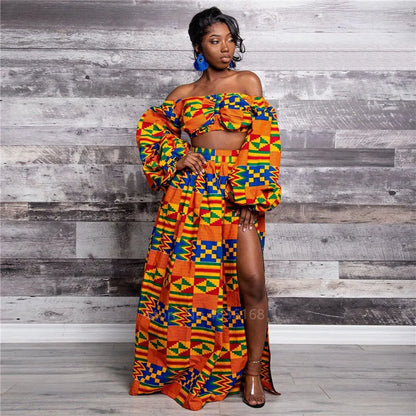Evangeline | Women Autumn 2-piece Set Split Skirts