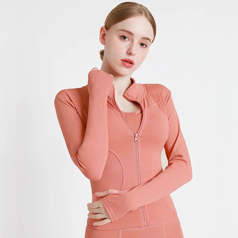 Brianna | Sport Jacket Zipper Yoga Coat Clothes