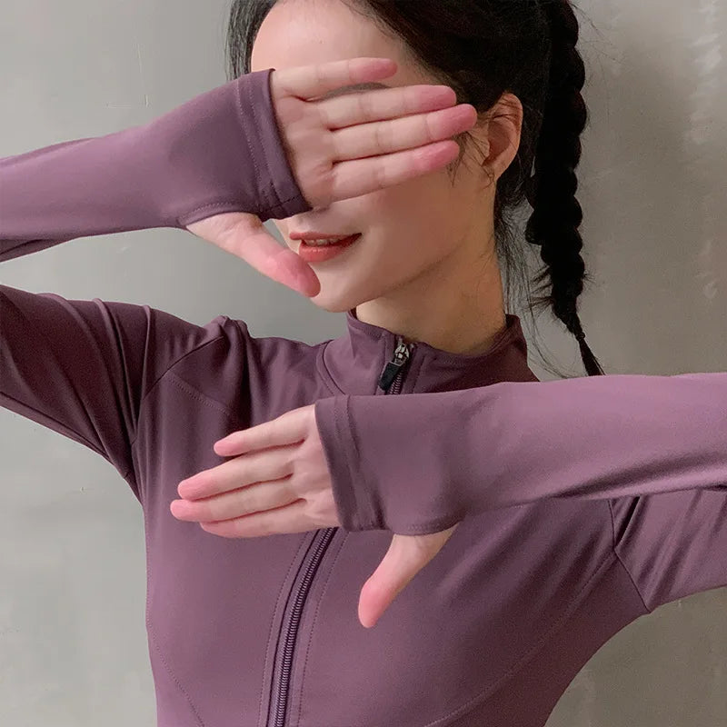 Brianna | Sport Jacket Zipper Yoga Coat Clothes