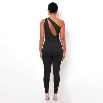 Noemi | One Shoulder Sexy Cut Out Rompers