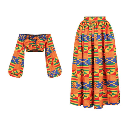 Evangeline | Women Autumn 2-piece Set Split Skirts
