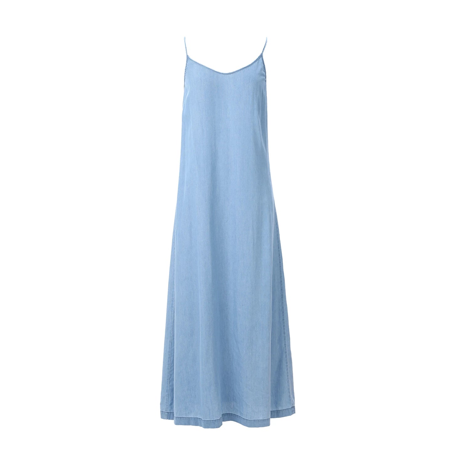 Mckenzie | Lightweight Denim Wrap Blouse & Slip Dress