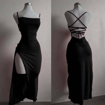 Ruby | Halter Strap Hip-Hugging Dress - TrendHavenCo