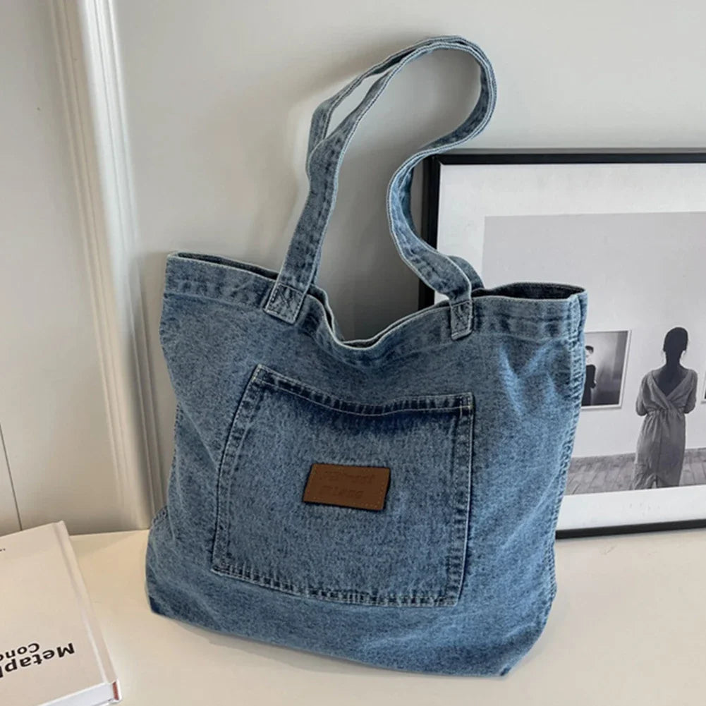 Zoey | Women Shoulder Bag Denim Handbag - TrendHavenCo