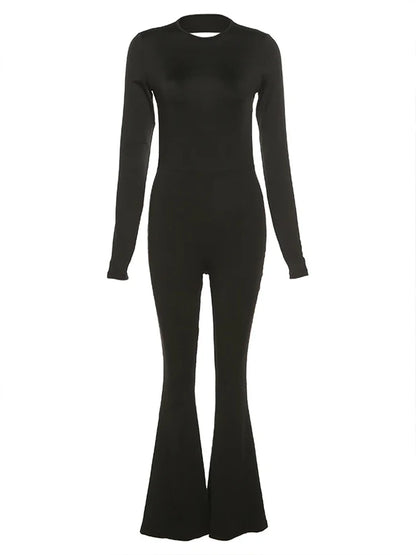 Maren | Sexy Backless Long Sleeve Bodycon Rompers