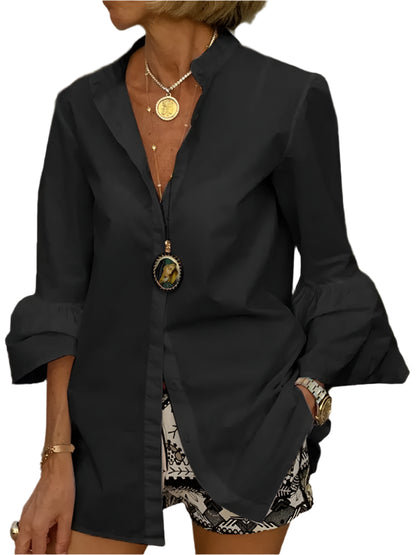 Carolina | Flare Sleeve Shirts Spring Tops