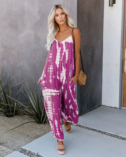 Amaia |  suspender sexy wide leg pants jumpsuit