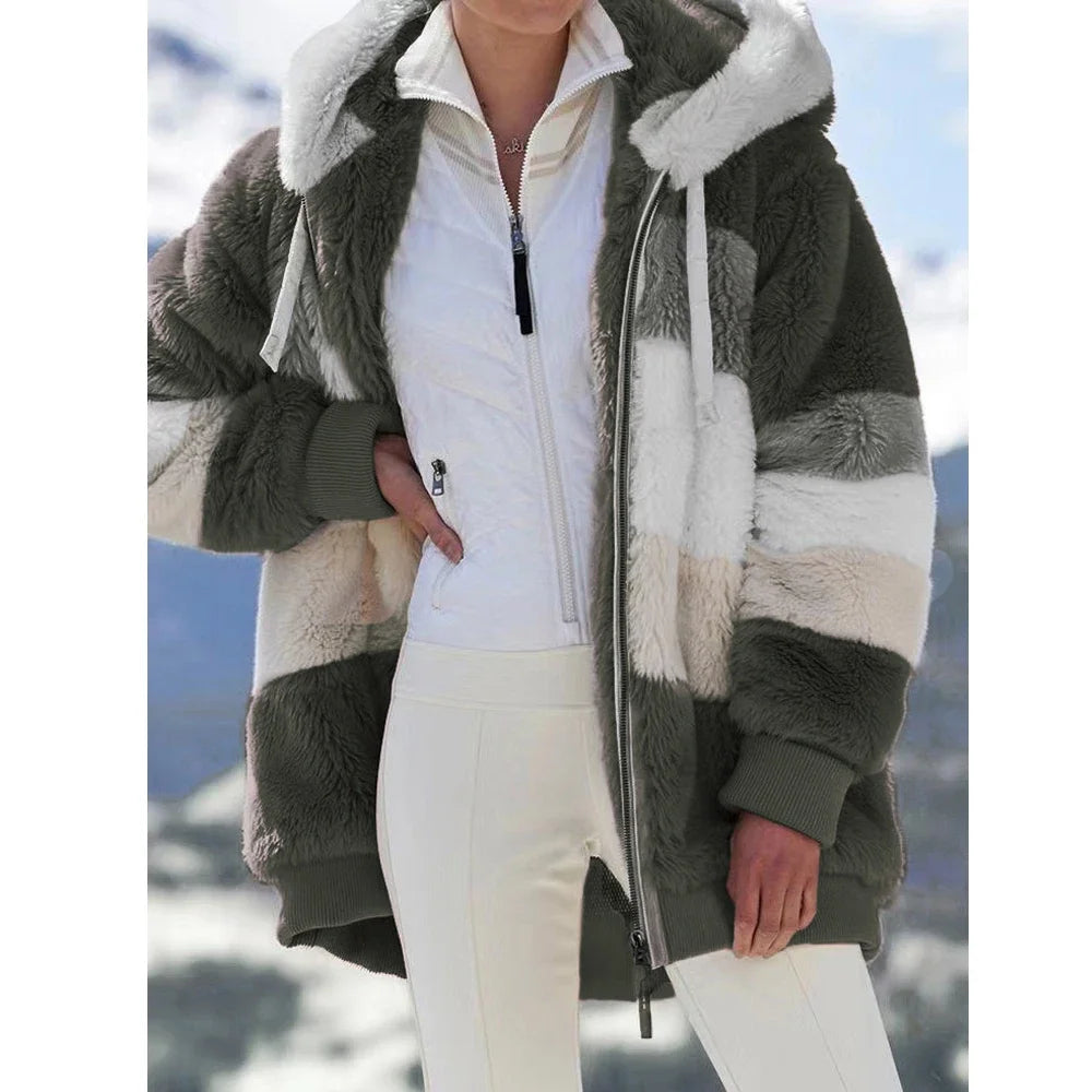 Adalynn | Women Hooded Zipper Jacket