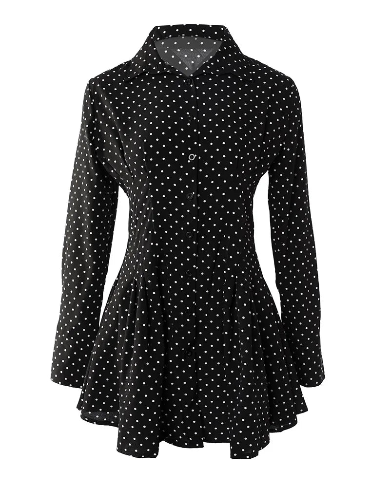 Rachel | Sexy Turn-down Collar Lace Button Dress