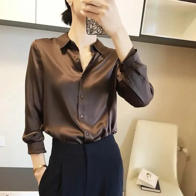Alessandra | Plain Long Sleeve Blouse