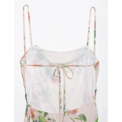 Aitana | Backless Asymmetric Dress With Thin Straps