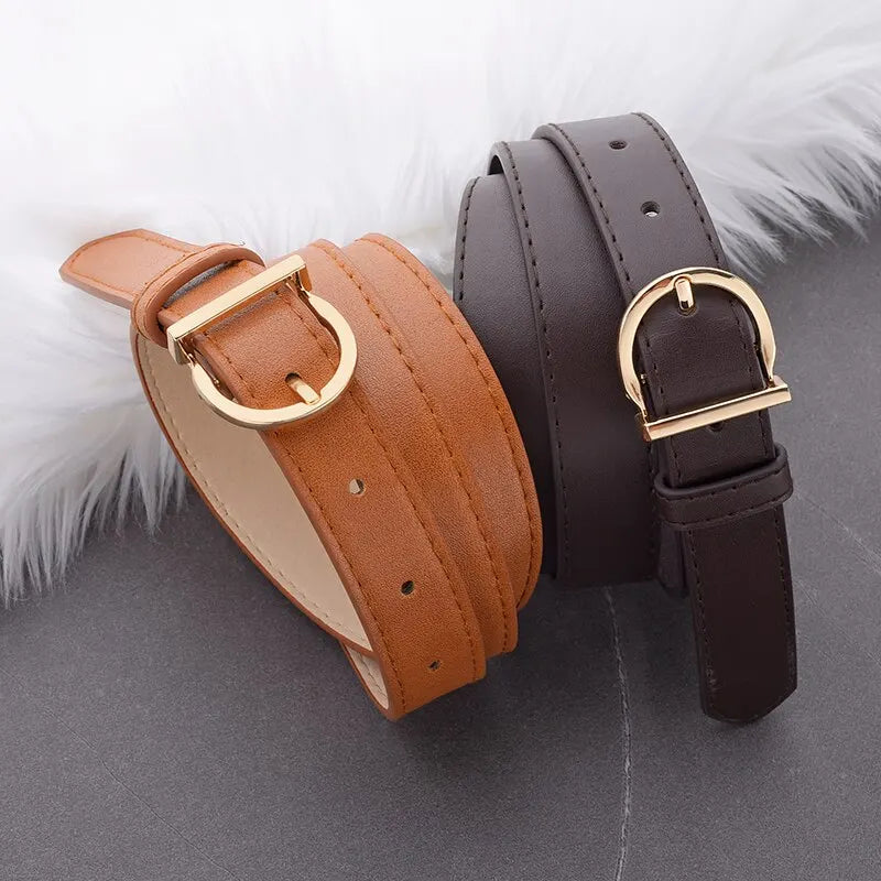 Ellie | Pin Buckle Thin Belt - TrendHavenCo