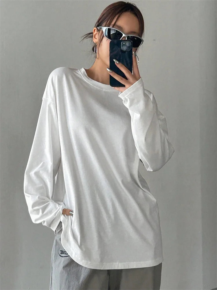 Belinda | Long Sleeve Loose O-neck T-shirt