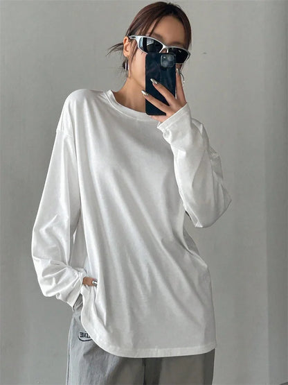Belinda | Long Sleeve Loose O-neck T-shirt