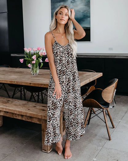 Amaia |  suspender sexy wide leg pants jumpsuit