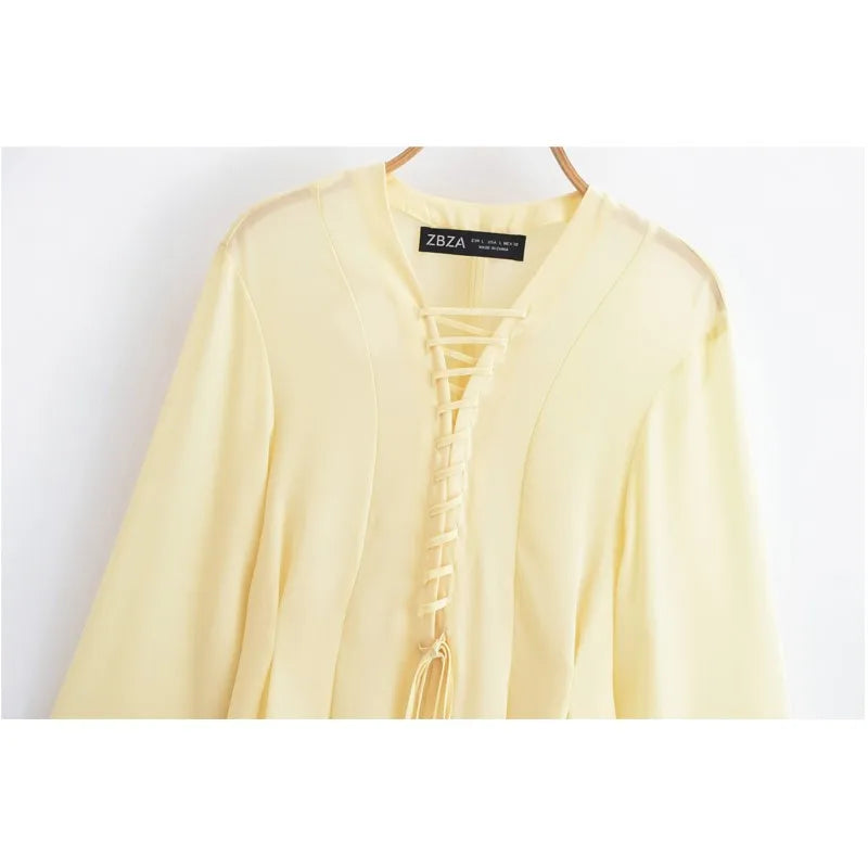 Yeng | Women Chiffon Blouse - TrendHavenCo