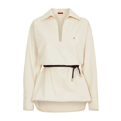 Abby | Women Elegant Solid Blouse - TrendHavenCo