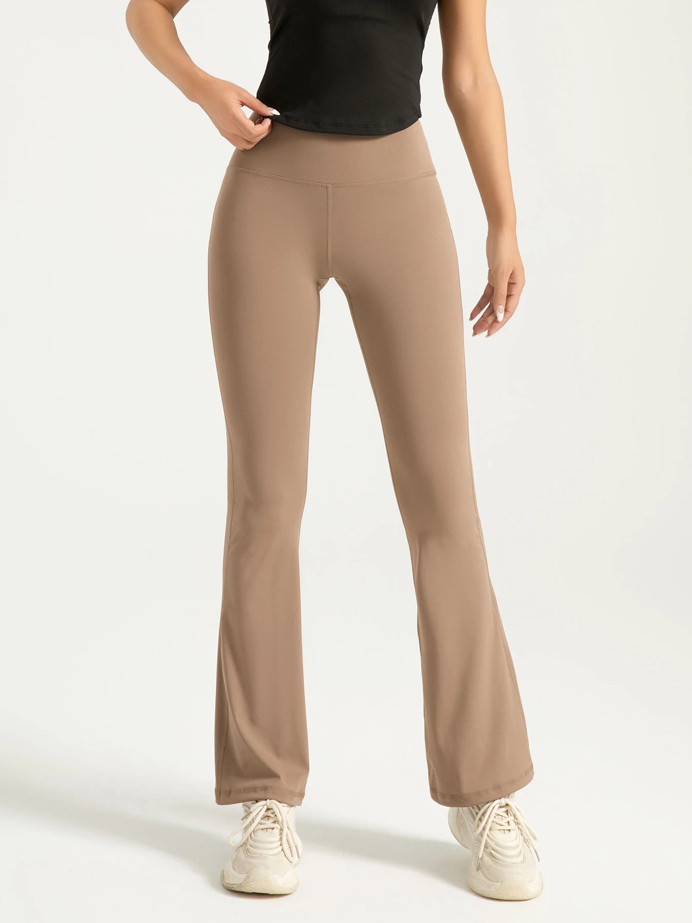 Women's High Waisted Bootcut Yoga Pants - Flared Leggings for Workout and Casual Wear - Comfortable and Stylish Activewear - TrendHavenCo