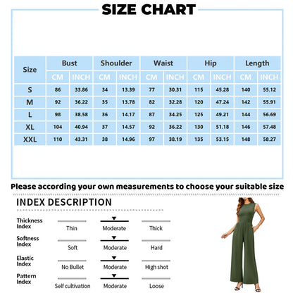Nalani | Sleeveless Tank Top Wide Leg Pants Romper