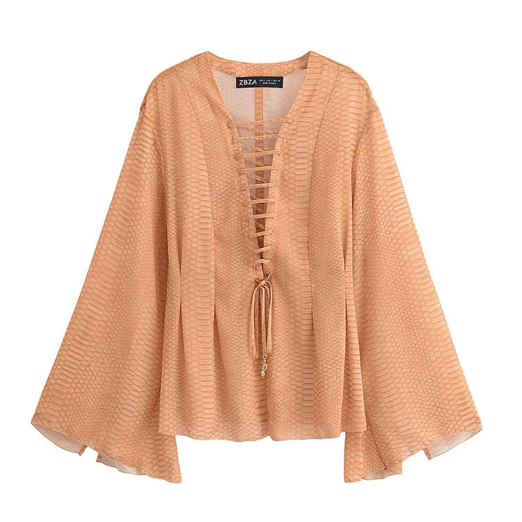 Yeng | Women Chiffon Blouse - TrendHavenCo