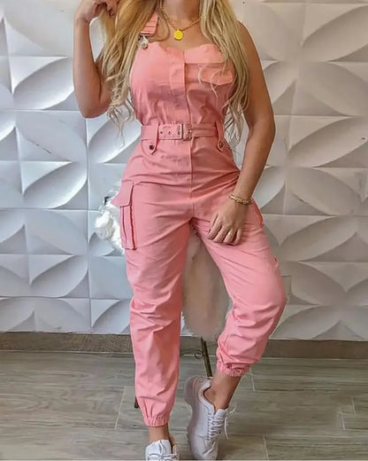 Katie | Loose Dungarees Long Rompers