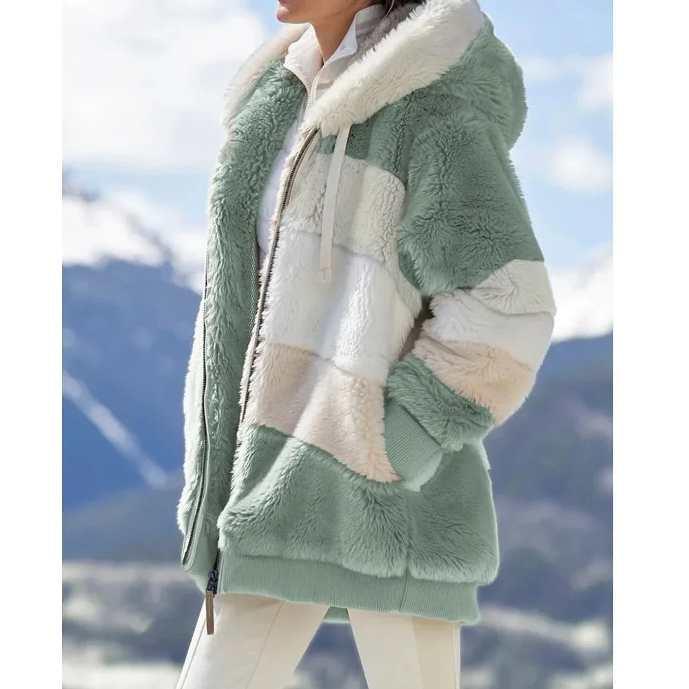 Adalynn | Women Hooded Zipper Jacket