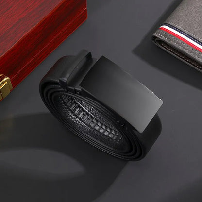 Jason | Faux Leather Trouser Belt - TrendHavenCo