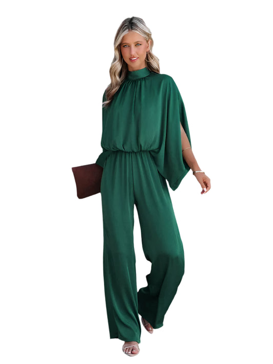 Makayla | Casual Long Sleeve Wide Legs Jumpsuit