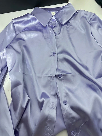 Alessandra | Plain Long Sleeve Blouse