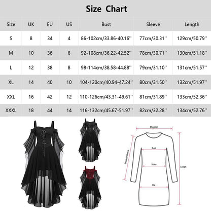 Palmer | Gothic Style Vintage Midi Medieval Dress