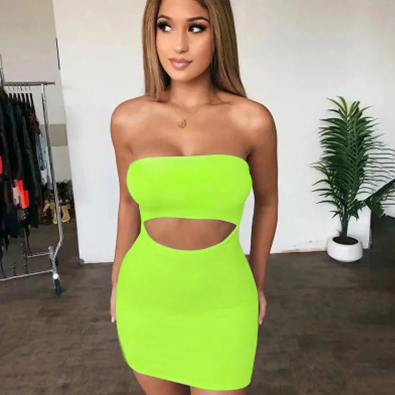 Elise | Sundress strapless sleeveless slim dress