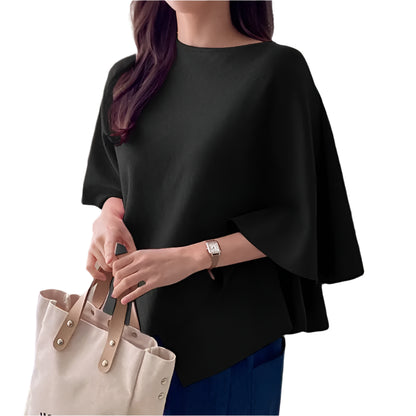 Mariah | 3/4 Sleeve Ruffle Hem Top Shirt