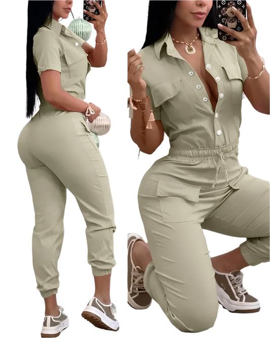 Mae | Working Jumpsuit Short Sleeve