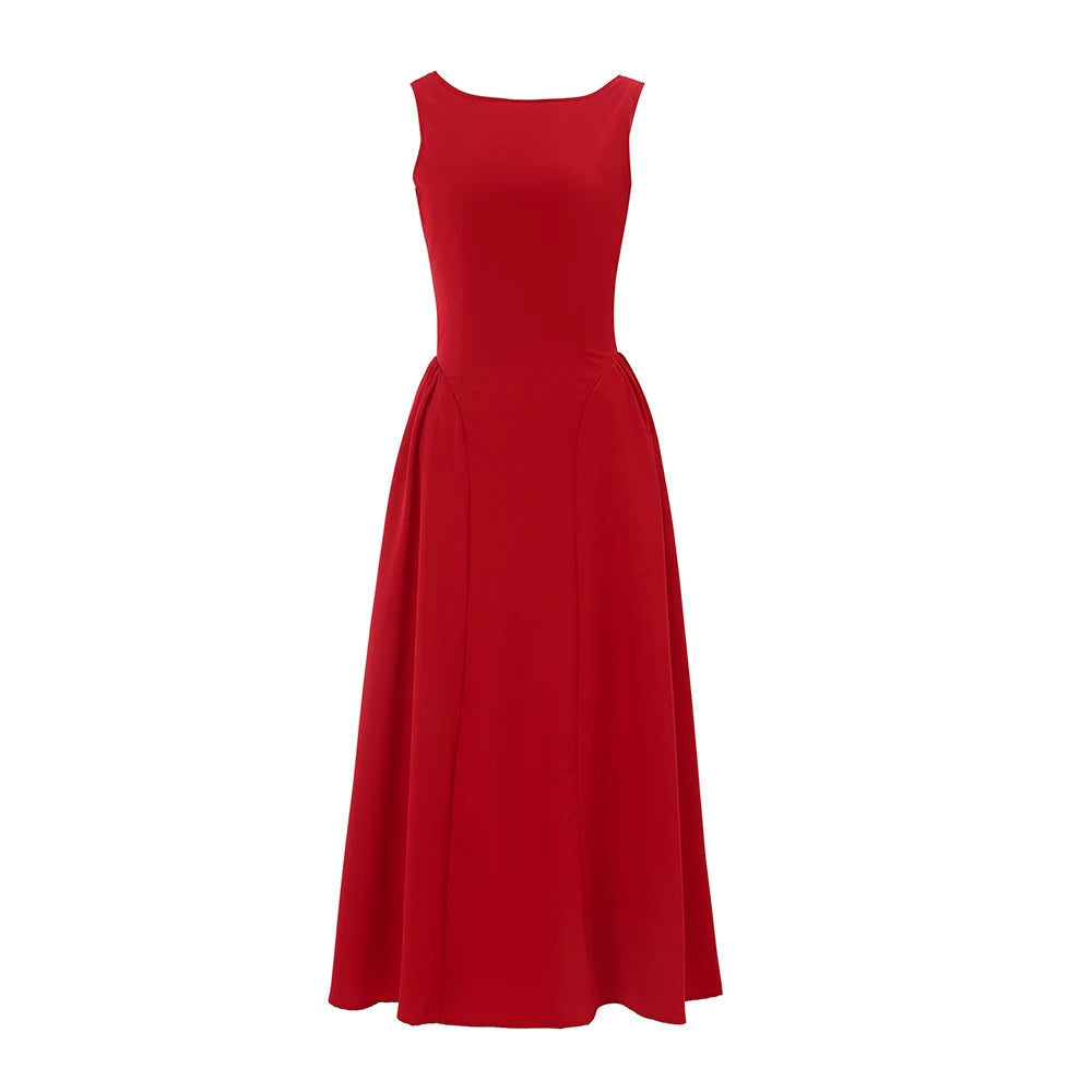 Navy | Sleeveless New Year Party Dress