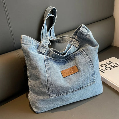 Zoey | Women Shoulder Bag Denim Handbag - TrendHavenCo