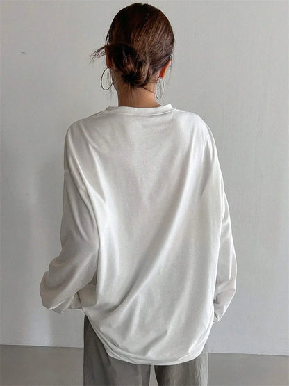 Belinda | Long Sleeve Loose O-neck T-shirt