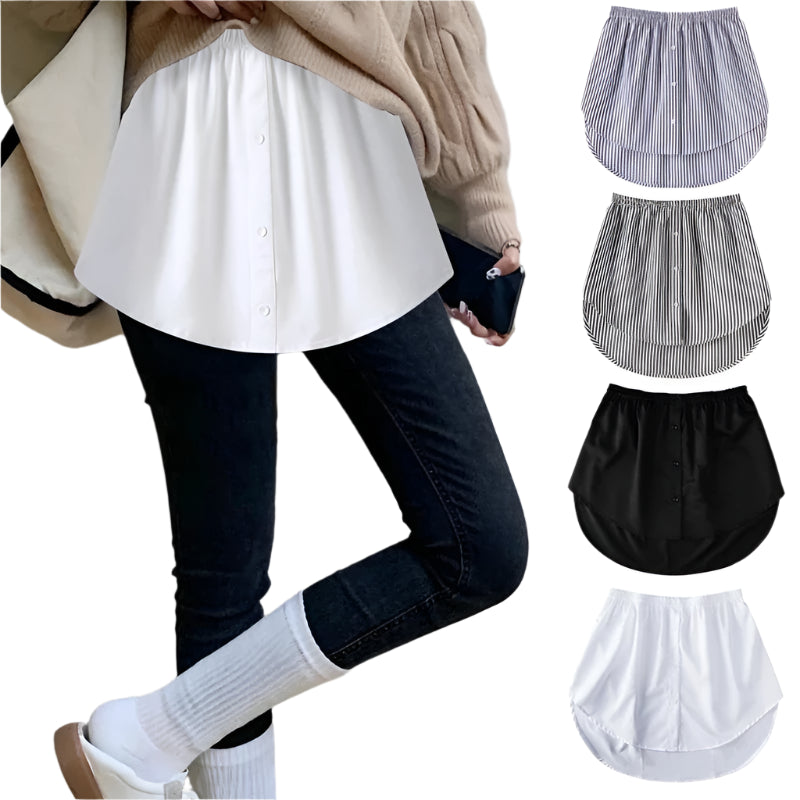 Angelie | Shirt Blouse Extender Lower Sweep Mini Skirt
