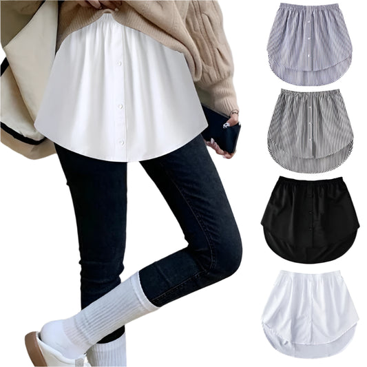 Angelie | Shirt Blouse Extender Lower Sweep Mini Skirt