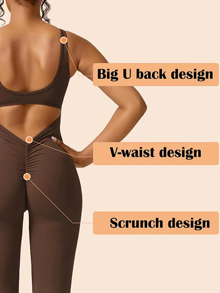 Sierra | Sexy Hottie Style Backless One-piece Suit
