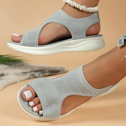 Violet | Casual Sport Wedge Sandals - TrendHavenCo