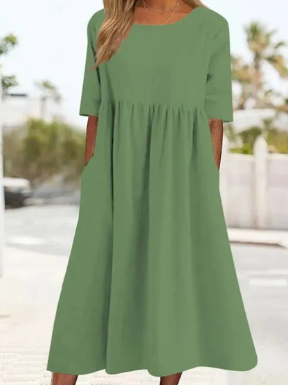 Alayna | O-neck Short Sleeve Dress