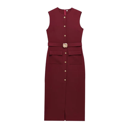 Daniela | Button Up Sleeveless Sundress