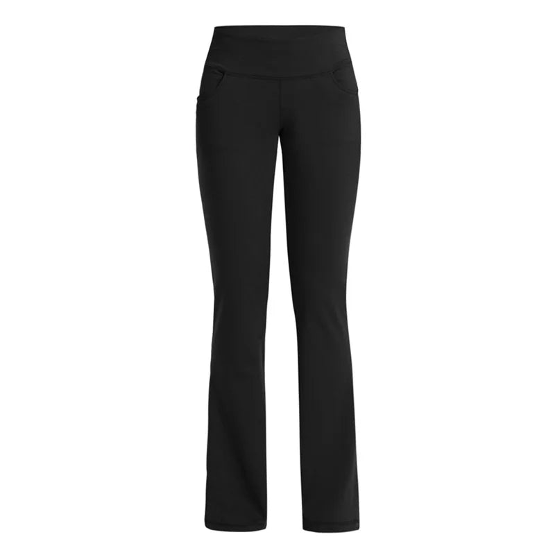 Elegant Women's Pants Palazzo Flared Wide Killer High Waist OL Ladies Career Long Trousers - TrendHavenCo