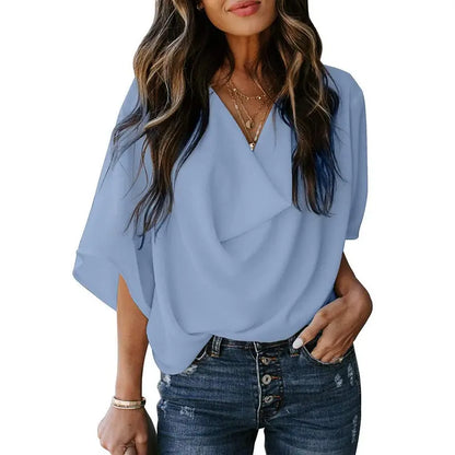 Riley | Women Pullover Elegant Blouse - TrendHavenCo